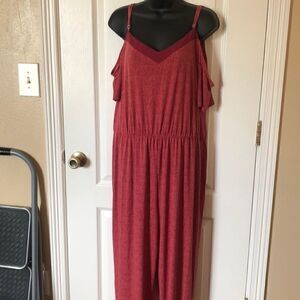 New Simply Styled red shoulder jumper